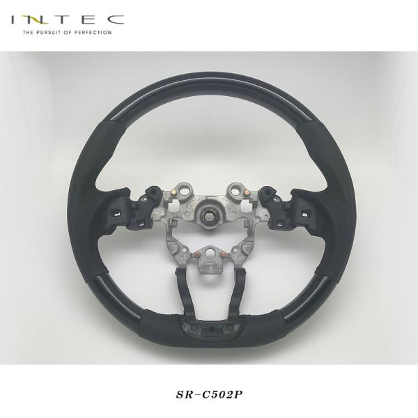 送料無料 INTEC KF系 CX-5 純正交換 ステアリング ピアノブラック SR