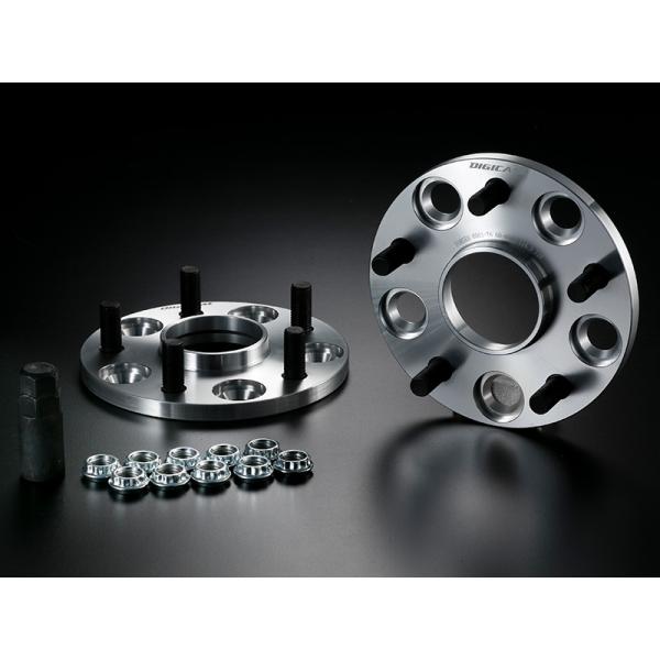 DIGICAM  A6061-T6 ハブ付ワイドトレッドスペーサー PCD:114.3-5H(5穴） P1.5 厚み：10mm ハブ径73-60　品番：6HW114515107360
