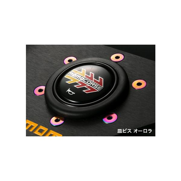 DIGICAM/デジキャン チタンステアリングボルト 　皿ビス　M5×12mm カラー：オーロラ　品番：STBM512-AU