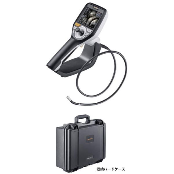 ぐりぐり ぐるっと360°自在に操るファイバースコープ。先端可動式工業用内視鏡、ビデオインスペクター3D。先端可動式工業用内視鏡ビデオインスペクター3Dは全方向(水平)360°、湾曲(垂直)最大210°、ジョイスティック操作で自在に先端カメ...