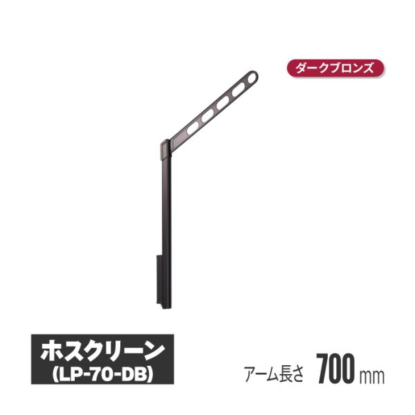 川口技研 ホスクリーン 腰壁用物干 上下式 ダークブロンズ 2本セット 