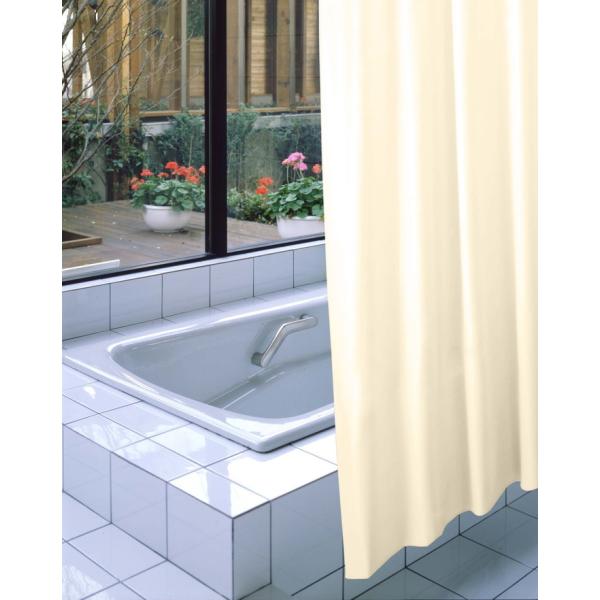 メーカー直送のため代引きでの決済は不可となります。銀行振り込み・コンビニ・クレジット・後払い決済でご購入下さい。防炎バスカーテン 130cm幅×130cm丈防炎バスカーテン。防水　防カビ。消防法が適応される高層マンションや店舗・施設でも安心...