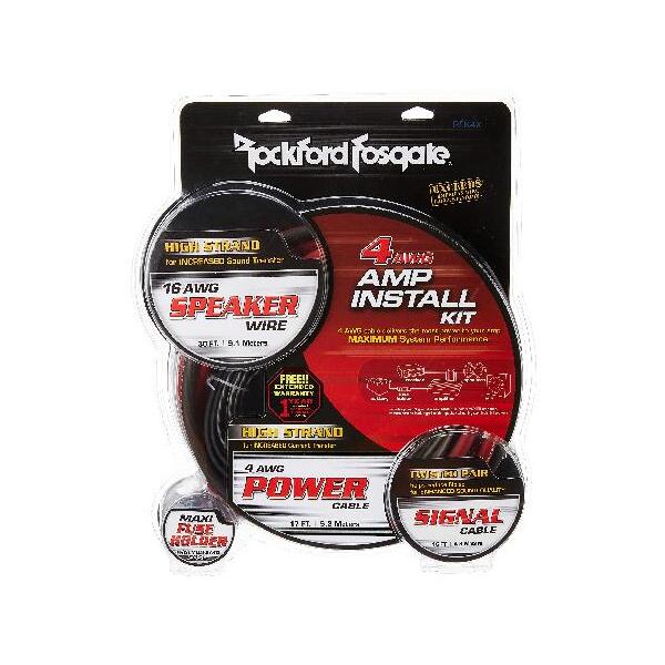Rockford Fosgate カーオーディオ ケーブルセット RFK4 (4ゲージアンプ配線キット) ロックフォード Rockford : USA