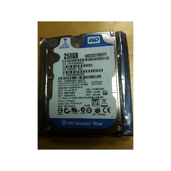 【並行輸入品】 WD Blue Mobile WD2500BEVT Disque dur interne 2.5'' SATA II Memoire cache 8 Mo 5400 tours/ min 250 Go