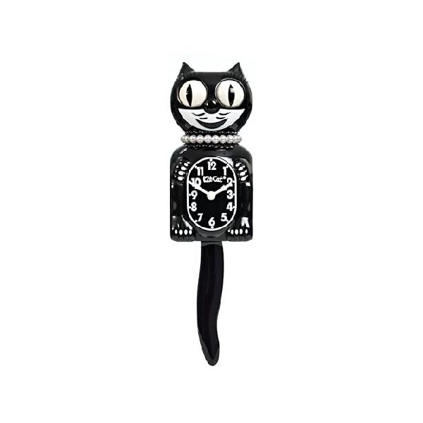 キットキャット　Kit-Cat Klock 2個セット（ブラック　ホワイト） 並行輸入品】 クラシックブラックLady kit-cat〓 Klock by kit-cat