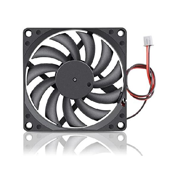 【並行輸入品】 Gdstime 80mm x 80mm x 10mm DC 5V ブラシレス冷却ファン 2ピン