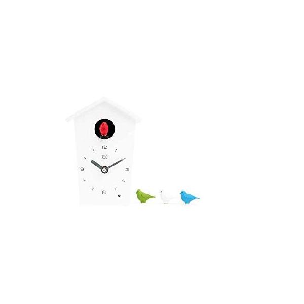 並行輸入品】 KOOKOO（クークー）バードハウス ミニ 白色 壁掛け時計