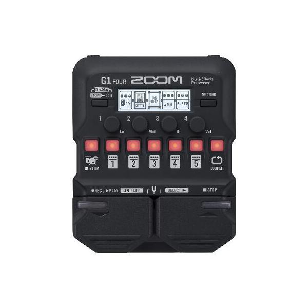 Zoom G1 FOUR ギター マルチエフェクト プロセッサー ペダル 60+