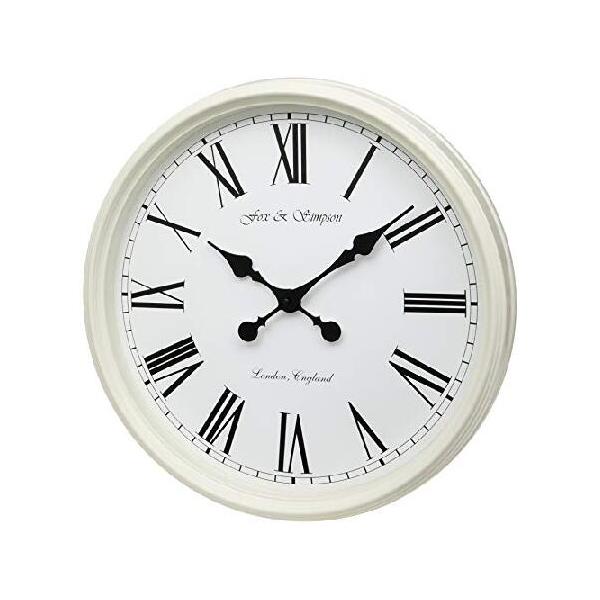 【並行輸入品】 フォックスアンドシンプソングランドセントラル駅特大50cm / 20インチウォールクロック（クリーム）