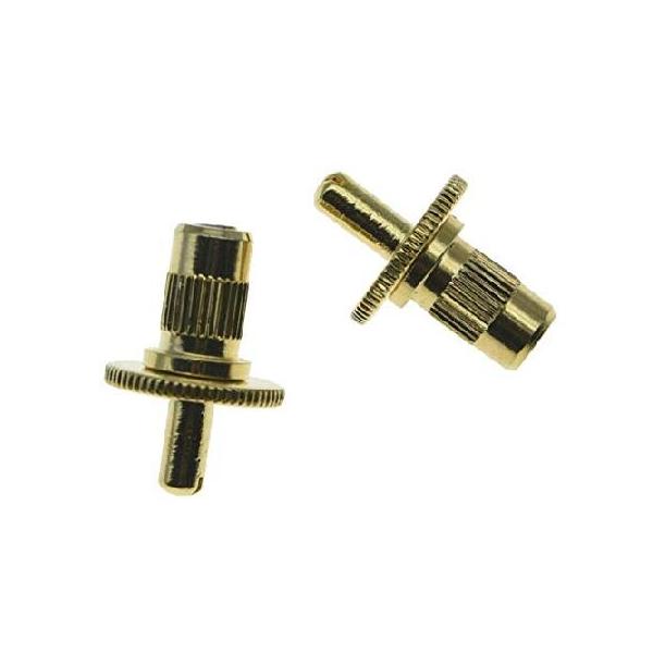【並行輸入品】 KAISH ナッシュビルスタイルギターチューンオマチックブリッジポストギターブリッジスタッドブリッジポストアンカー付き2個セット USAゴールド用