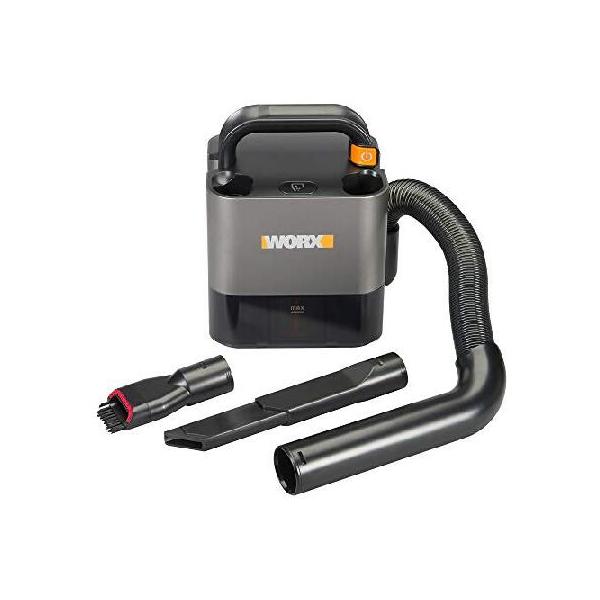 WORX - 20V Power Share Cordless Cube Vac Compact Vacuum w/ Battery & Charger, HEPA Filtering System, High & Low Speed, 4ft Hose - Black