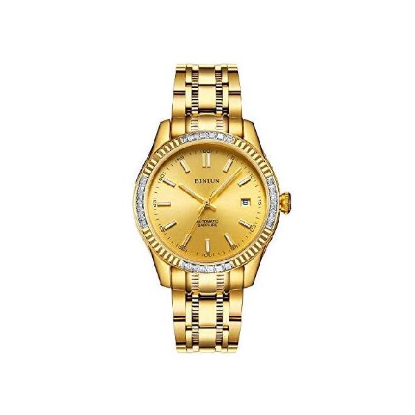 並行輸入品】 BINLUN 腕時計 メンズ ゴールド 機械式 自動巻き 時計金