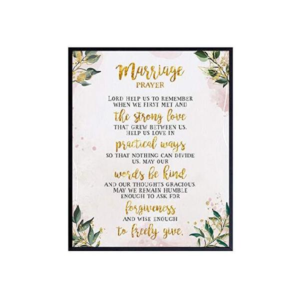【並行輸入品】 Marriage Quote - Love Wall Decor, Wall Art, Romantic Decorations - 8x10 Poster Print - Gift, Wedding or Sentimental Engagement Gift for