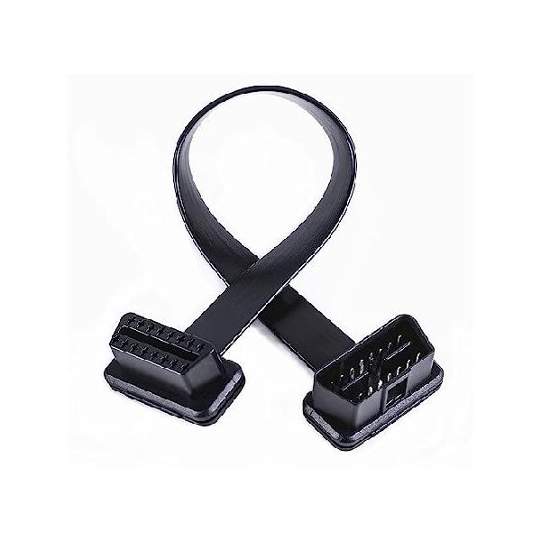 【並行輸入品】 YPP ロープロファイル OBD 2 OBD ii オス-メス リボン 延長診断ケーブル 50cm 16ピン スキャンツールコードリーダー用に完全接続