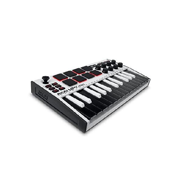 3日以内発送】Akai Pro MIDIキーボード 25鍵USB ベロシティ対応8パッド