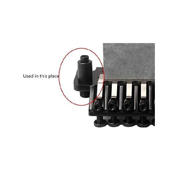 【並行輸入品】 1Pcs Double Locking Tremolo Arm Socket Whammy Bar Jack for Electric Guitar Floyd Rose Tremolo Bridge System, Black