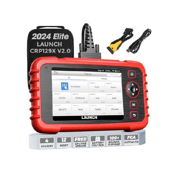 並行輸入品】 LAUNCH CRP129X V2.0 Elite OBD2 Scanner, 2024 Lifetime