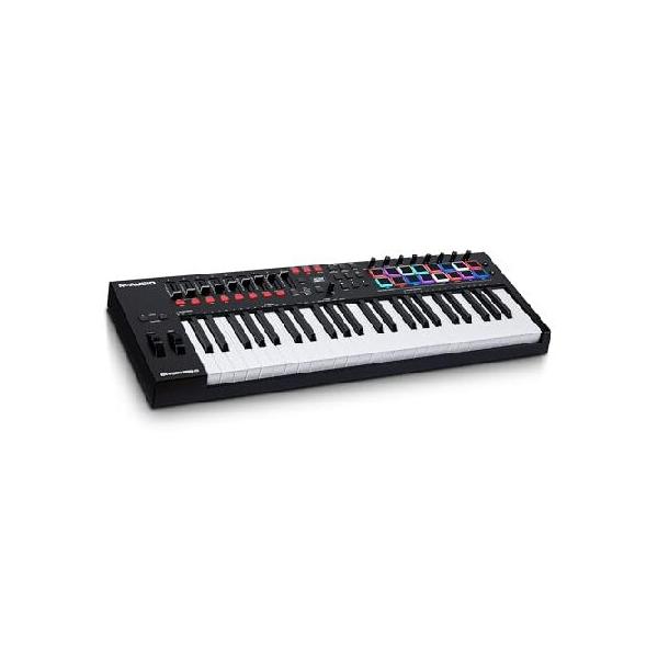 【並行輸入品】 M-Audio USB MIDIキーボードコントローラー 49鍵 ベロシティ対応パッド Native