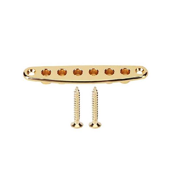 【並行輸入品】 xianshi Guitar Mounting Ferrules, Wear Resistance Guitar String Through Plate, Brass String Through Block, Gold Corrosion Resistance Gu