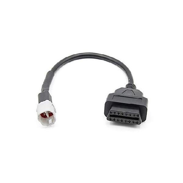 【並行輸入品】 eMoto ユニバーサル OBD2 オートバイケーブル OBDII スキャナー診断ケーブル ヤマハ モーターバイク用 (4ピンから16ピン)