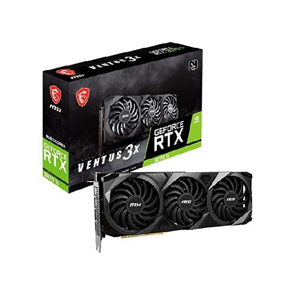 他サイト： 【並行輸入品】 MSI GeForce RTX 3070 Ti VENTUS 3X 8G OC グラフィックスボード VD7701の商品画像