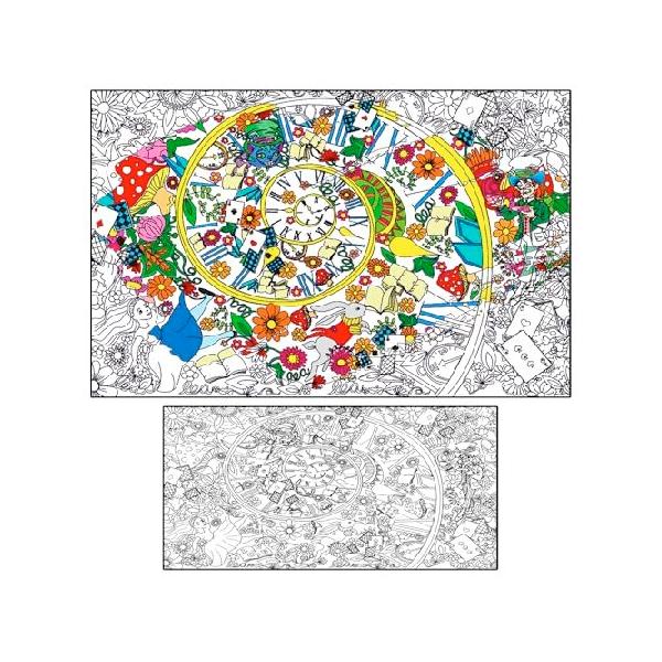 【並行輸入品】 巨大なぬり絵ポスター 動物園のアリス(不思議の国のアリス)