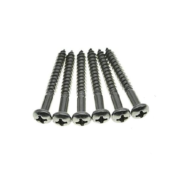 【並行輸入品】 Dopro 6-Pack Stainless Steel Phillips Head Vintage-Style Guitar Tremolo Bridge Mounting Screws Fits Vintage FD Strat/Stratocaster
