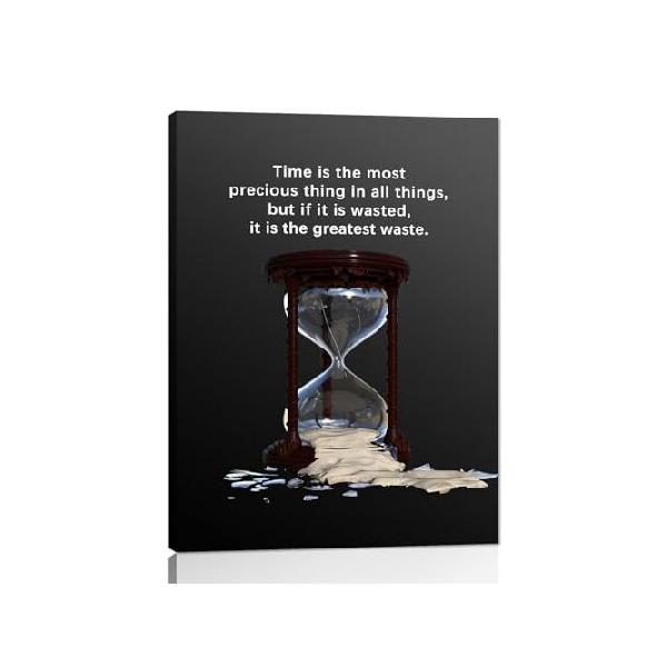 【並行輸入品】 Motivational Wall Art for Office Cherish the time Inspirational Entrepreneur Quotes Painting Prints on Canvas Modern Inspiring Posters