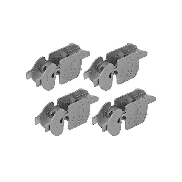 【並行輸入品】 ACROPIX ユニバーサルフロントワイパーブレードアームアダプタークリップタイプD - 4個パック ブラック