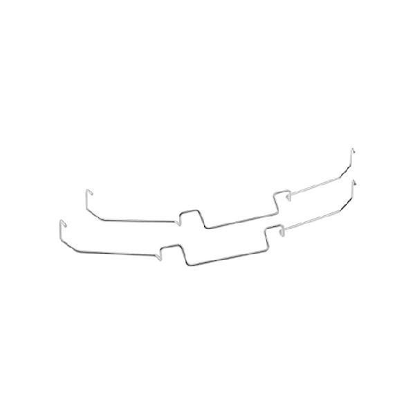 【並行輸入品】 DGZZI CPUラジエーターファンフック固定ブラケット弾性スチールファンバックル12cmダウンフックタイプ 2個