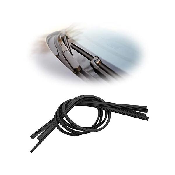【並行輸入品】 フロントガラスワイパーブレード リフィル DIY調節可能 車用フロントガラスワイパーゴムストリップ フレームレスウィンドウ ボーンレスインサー