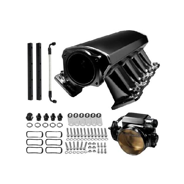 Endxedo 102mm インテークマニホールド 燃料レールキット+スロットルボディTPS IAC シボレーコルベット シボレー SSR キャデラック CTS