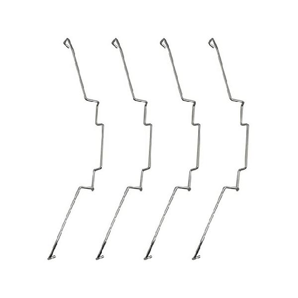 【並行輸入品】 MEETOOT CPUヒートシンクファンバックル PCメインボード CPUラジエーターファン 9cm ワイヤーバックル 上部フックタイプ 固定クリップ 4個
