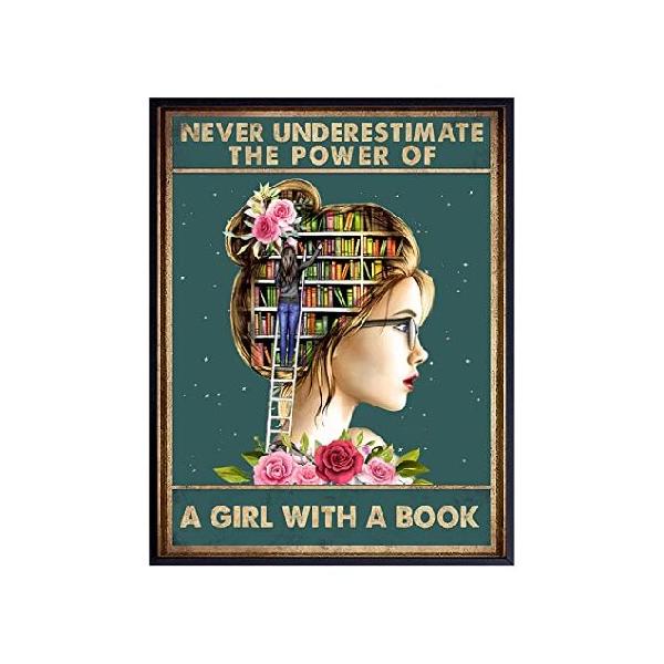 【並行輸入品】 Motivational Girl Room Decor LARGE 11x14 - Inspirational Wall Art - positive Quotes - Motivational poster for Teen Girls Room - Classro
