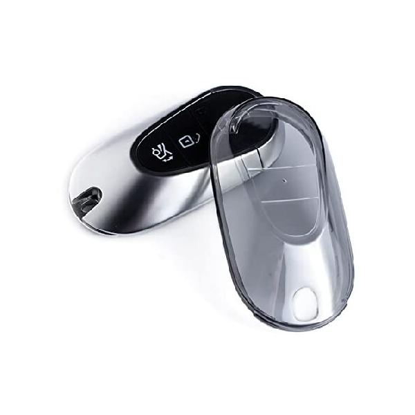 【並行輸入品】 MIHUMIMO 車用キーフォブカバーケース メルセデスベンツ C S GLC EQE EQS 300 350 450 500 560 580 AMG対応 透明 ブラック