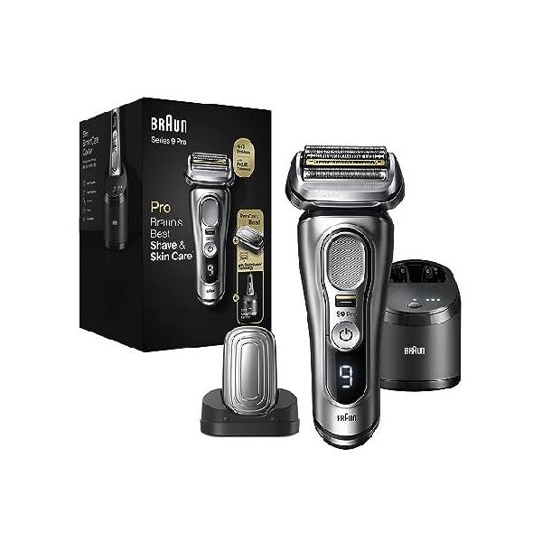 並行輸入品】 Braun Series 9 Pro 9487cc Electric Razor for Men, Wet