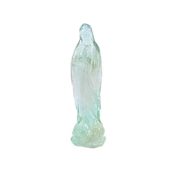 並行輸入品】 Nupuyai 蛍石クリスタルストーン 彫刻 聖母マリア像 祈り