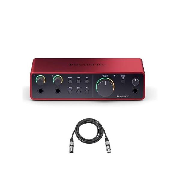 Focusrite Scarlett 2i2 USBオーディオインターフェース Amazon.com: Scarlett 2i2 4th Gen, 2-in, 2-out USB Audio