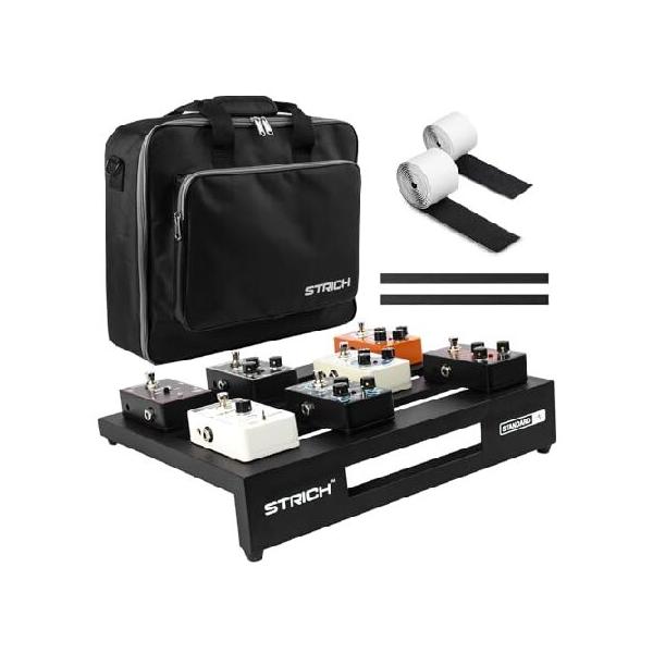 HEADRUSH ELEVATE ギターエフェクター キャリーバック付き 並行輸入品】 STRICH エフェクターボード 38 x 32CM アルミ合金