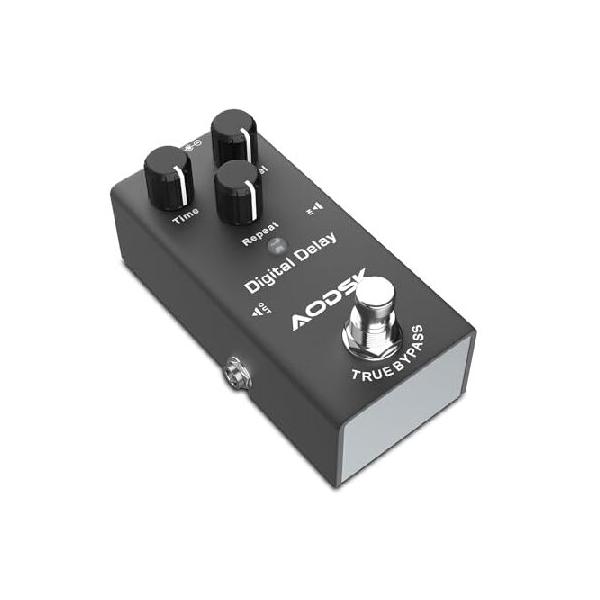 【並行輸入品】 AODSK Electric Guitar Effect Pedal, Digital Delay, Time, Level, Repeat,True Bypass, 9V DC