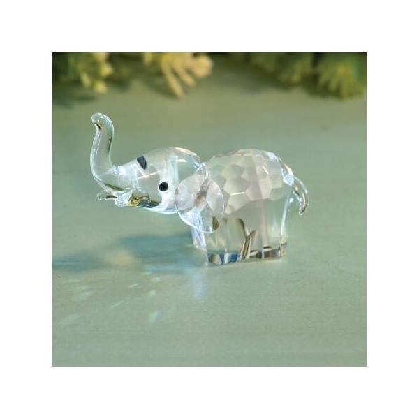 【並行輸入品】 Bits and Pieces - マジェスティッククリスタルエレファント - スモール - 2インチ x 1インチ x 1-1/2インチ - ホームインテリア コレクタブルコ