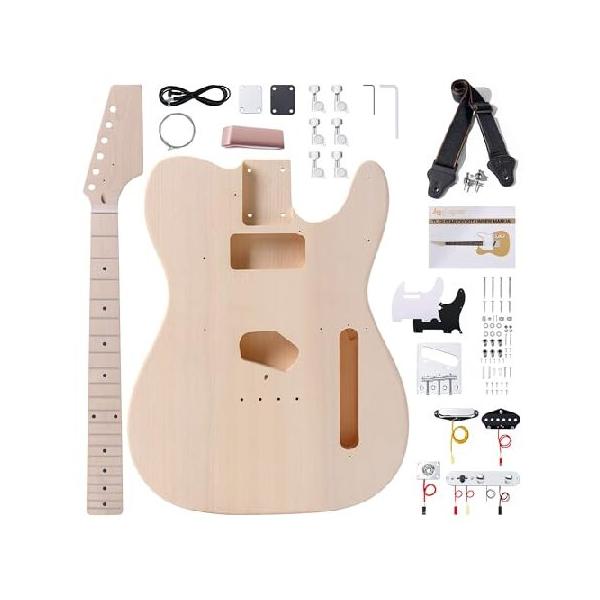 並行輸入品】 Leo Jaymz DIY TLスタイルエレキギターキット バスウッド
