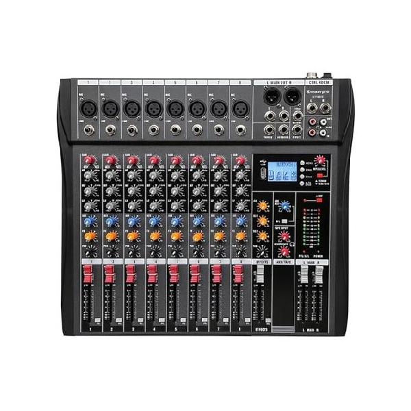 並行輸入品】 8チャンネルプロフェッショナルミキサー : インター