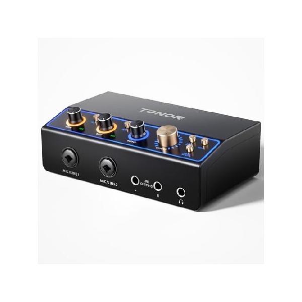 並行輸入品】 TONOR 配信用オーディオインターフェース、ダブルXLR