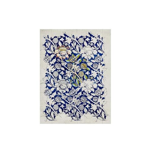 【並行輸入品】 Trademark Fine Art Canvas Wall Art - William Morris 'Wm Morris Floral Pattern Studies I' Wall Art for Living Room, Bedroom, or Office
