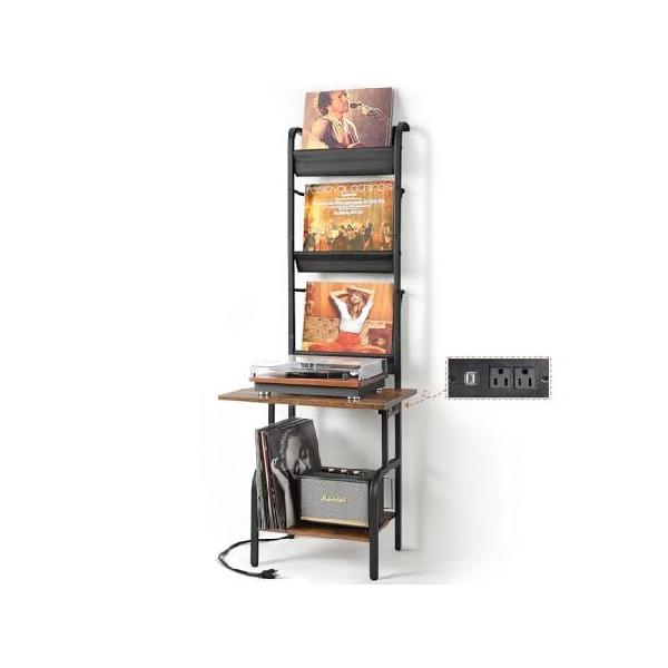 Huakan レコードプレーヤースタンド レコードプレーヤー テーブル