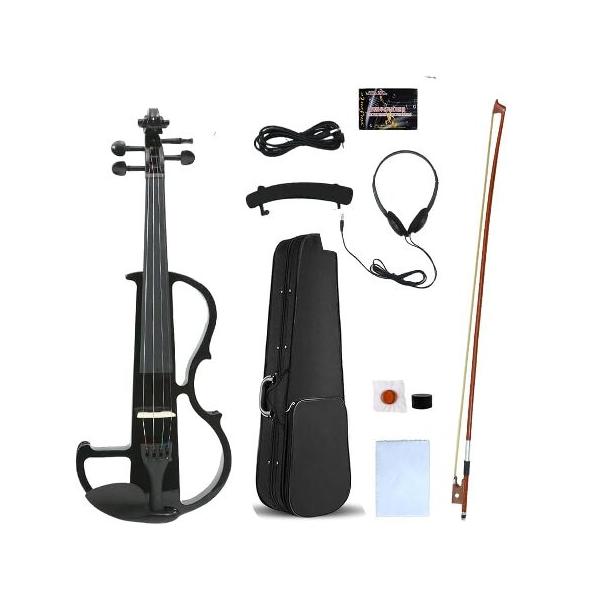 並行輸入品】 Yinfente 電動バイオリン4/4フルサイズ静音4弦学生初級