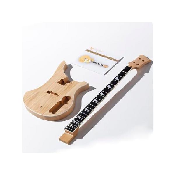 並行輸入品】 Leo Jaymz DIY Electric Bass Guitar Kits - Mahogany