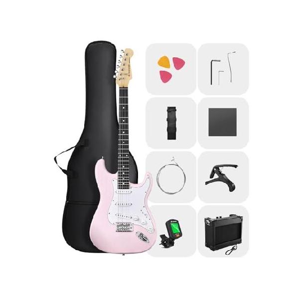 ⭐︎新品⭐︎ DONNER エレキギター　DST-80B ストラト Amazon | Donner エレキギター 初心者セット STタイプ SSSピックアップ