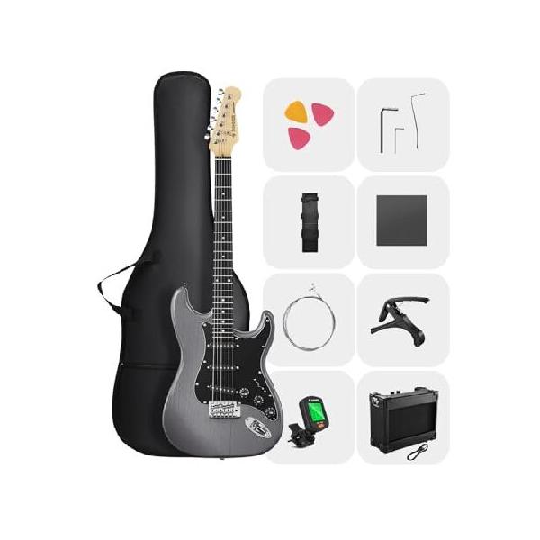 並行輸入品】 DONNER DST-80 エレキギター初心者キット-ブラック